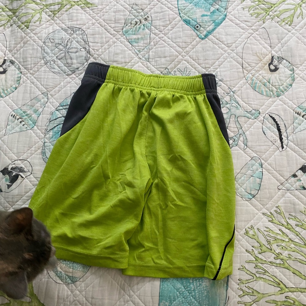Medium Size Nerf Navy Graphic Tee Medium Lime Green Old Navy Athletic Shorts - Picture 3 of 4